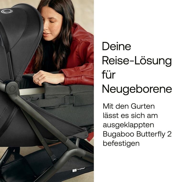Bugaboo Babynest, tragbare Liegewanne mit Tragegurten Kinderwagen geeignet, entfalbar zu Einer Baumw