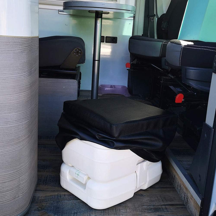KFoam.es Schwarz Y Abdeckung Kunstleder Thetford Porta Potti 165 und 365, Fiamma BI Pot 39 und Domet
