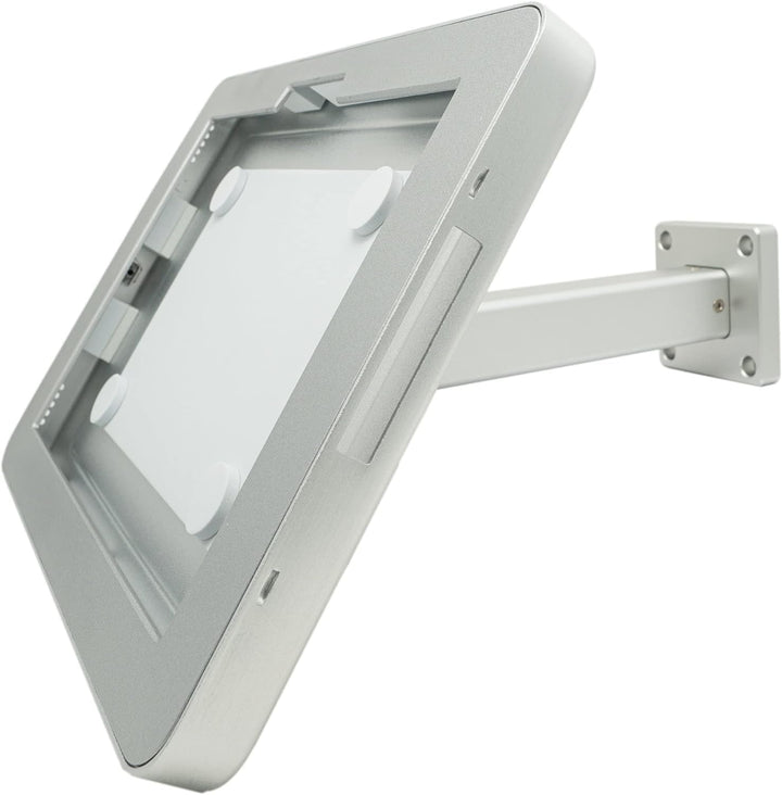 System-S Wand Tisch Halterung abschliessbar 90° für Microsoft Surface Pro 7 Pro 3 Pro 4 12.3 in Grau