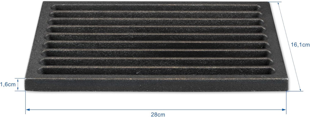 Grillrostprofi Ascherost - Feuerrost - Kohlerost - Kaminrost in Premium-Qualität, Gusseisen, 16 x 28