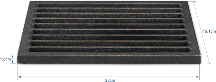 Grillrostprofi Ascherost - Feuerrost - Kohlerost - Kaminrost in Premium-Qualität, Gusseisen, 16 x 28