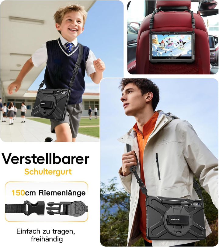 BRAECN Samsung Galaxy Tab S9 FE Hülle 10.9 Zoll, Galaxy Tab S9/Tab S8/Tab S7 Hülle 11 Zoll, Robuste