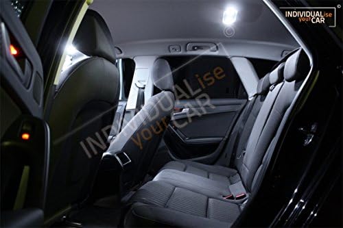 INDIVIDUALise your CAR Innenraumbeleuchtung SET für A4 B8 Avant (Pure-White) Reinweiss, Pure-White