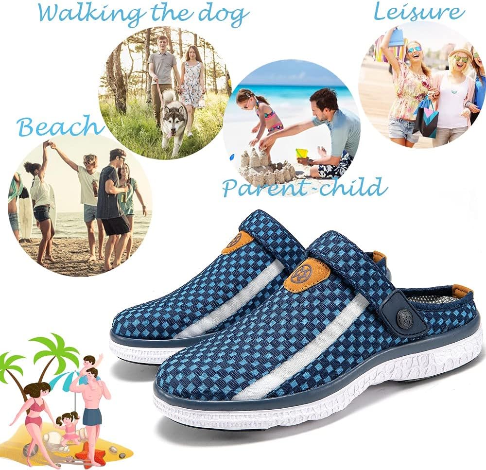 Unisex Clogs Hausschuhe Atmungsaktiv Mesh Pantoletten Sommer Beach Freizeit Schuhe rutschfest Weiche