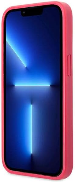 Guess GUHCP13LPS4MF Hülle für iPhone 13 Pro / 13 6,1" rosa/pink hardcase Saffiano 4G Small Metal Log