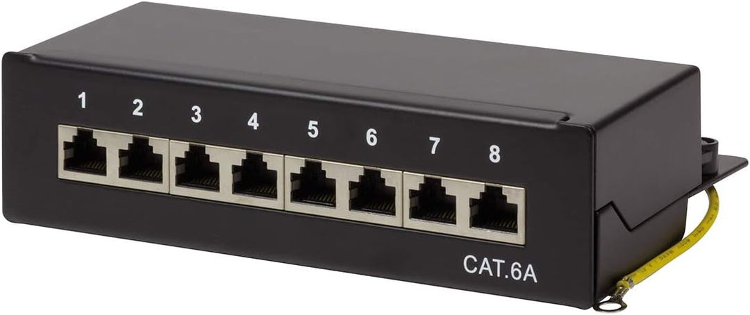 LogiLink Professional Cat.6A (500 MHz) Patchpanel - Verteilerfeld, Tisch/Wand/Desktop, STP (geschirm