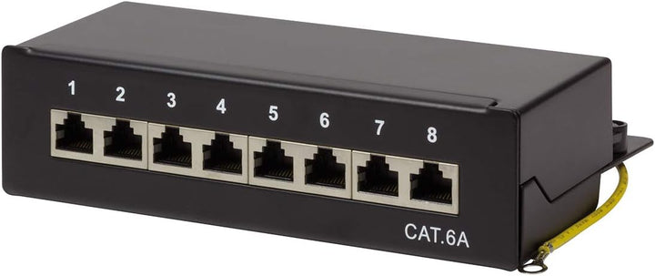 LogiLink Professional Cat.6A (500 MHz) Patchpanel - Verteilerfeld, Tisch/Wand/Desktop, STP (geschirm