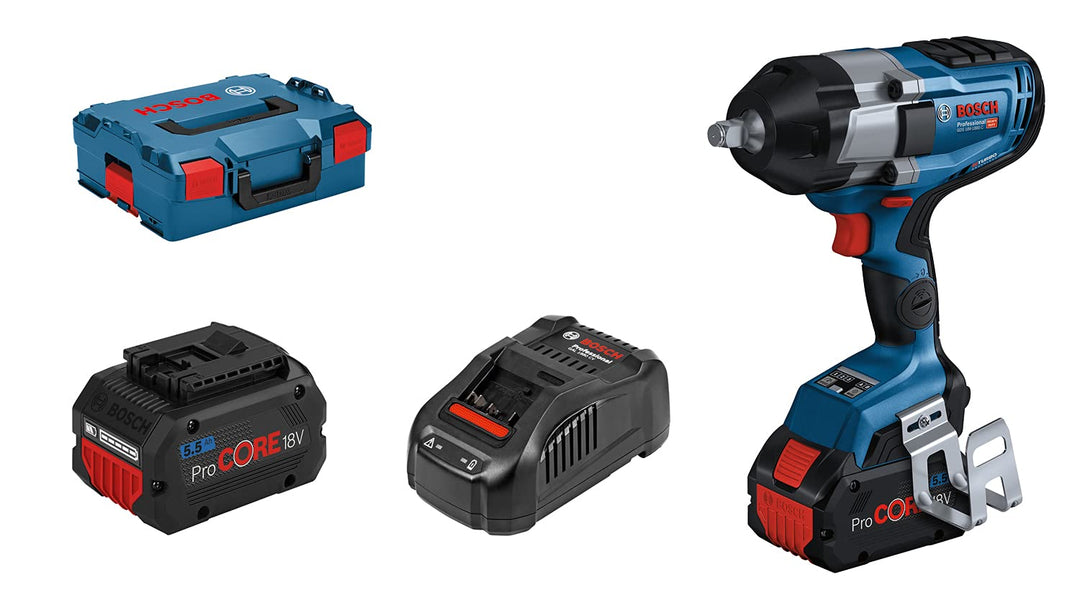 Bosch Professional BITURBO Akku Drehschlagschrauber GDS 18V-1000 C (Anziehmoment 1.000 Nm, Losbrechm