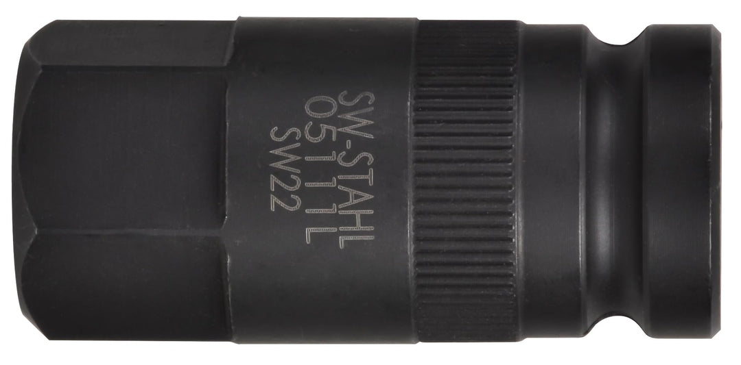 SW-Stahl 05111L Inbuseinsatz 1/2 Zoll - Innensechskant Nuss 22 x 53 mm | Schlagschraubergeeigneter S