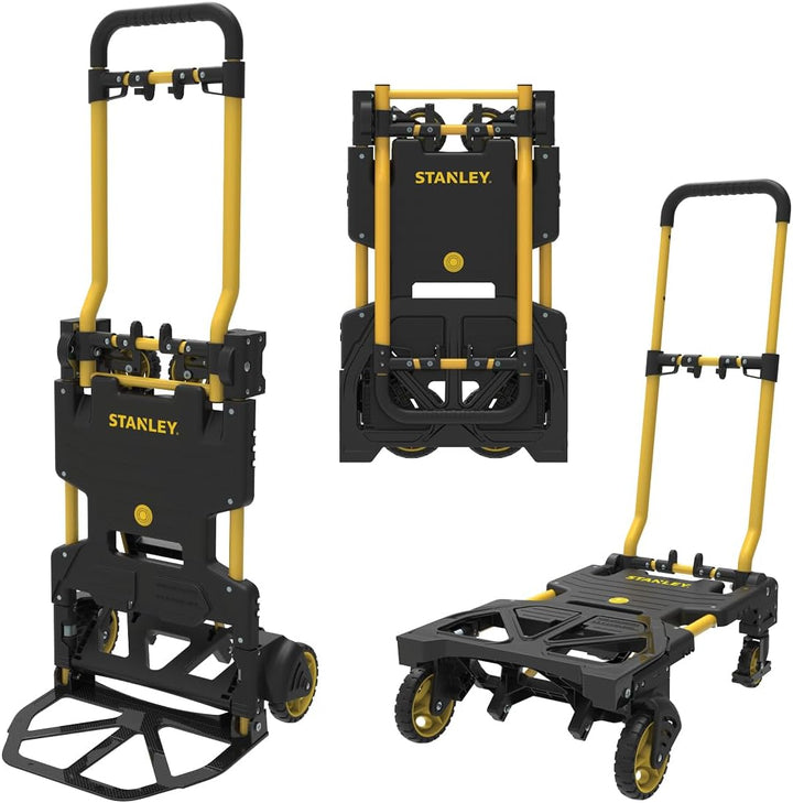 Stanley 2-in-1 Sackkarre und Transportkarre SXWTD-FT585 - Sackkarre Klappbar mit Tragkraft 137 KG -