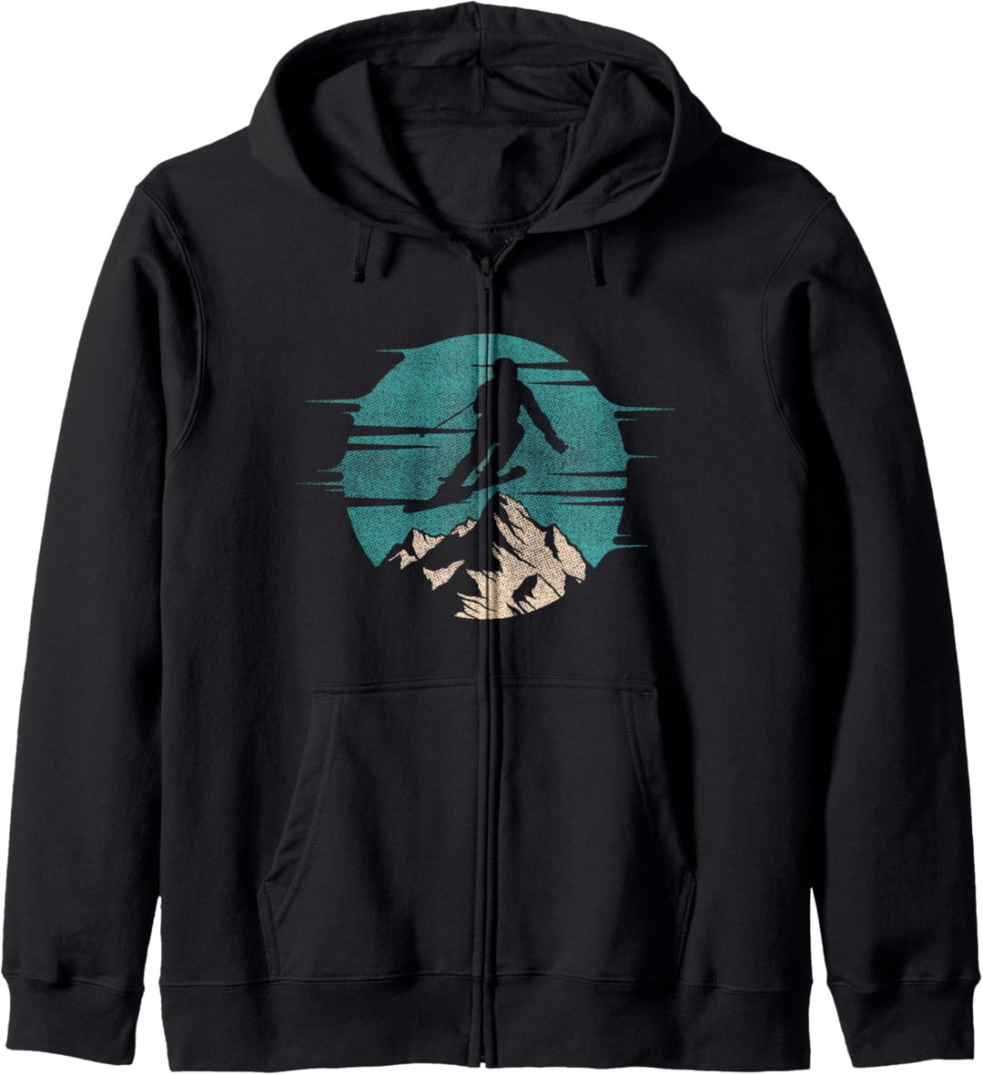 Ski Vintage Winter Sport Skier Gift Kapuzenjacke