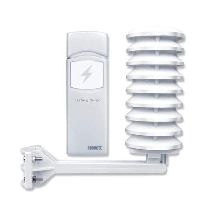 Ecowitt Wireless Lightning Detector Sensor WH57, Wetterstation Aussensensor für Ecowitt Ecosystem, n
