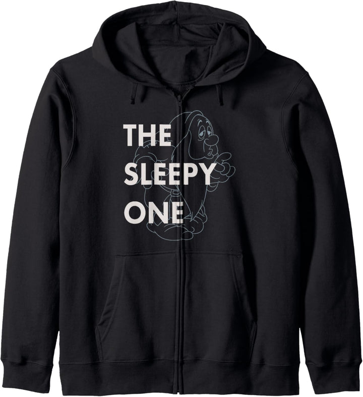 Disney Snow White Dwarf Sleepy The Sleepy One Outlined Kapuzenjacke