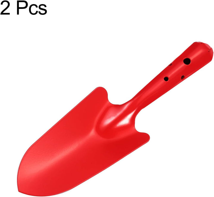 QUARKZMAN 2 Stücke Mini Bunte Metall Handschaufel 11" x 3" Grabschaufel Set Umpflanzen Gartengeräte