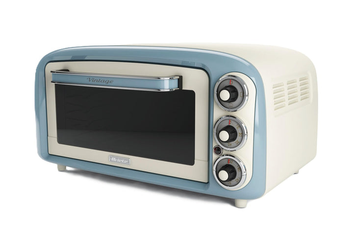 Ariete Vintage-Ofen 979, Retro Elektrobackofen mit 3 Backpositionen, 30 cm Pizzaofen, Max. Temperatu