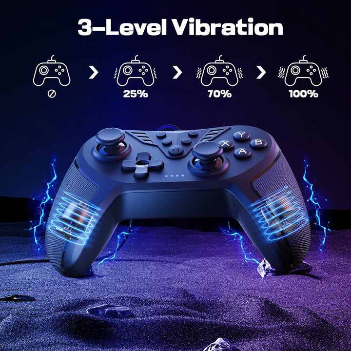 PC Controller mit 2-Tasten-Zuordnung, Kabelgebundener Joystick Controller Kompatibel für Win(7/8/10/