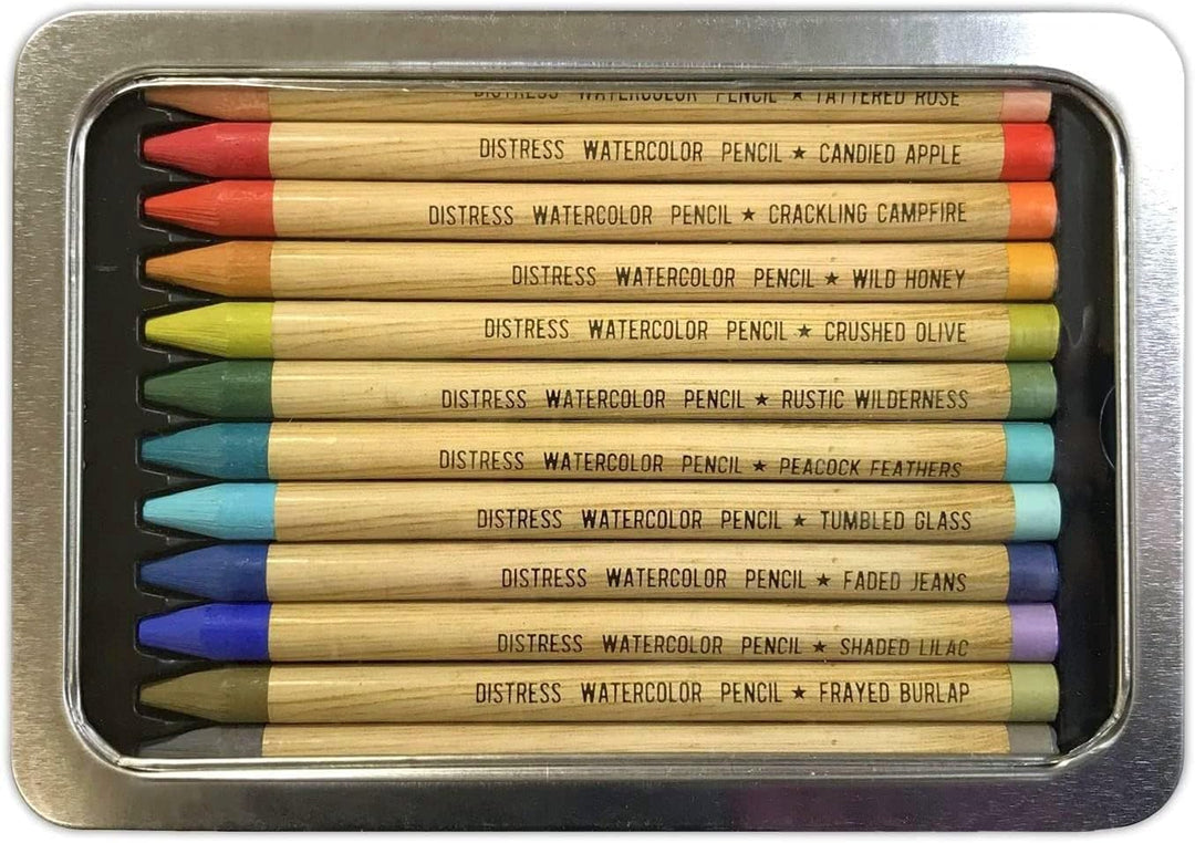 Ranger Industries Tim Holtz Distress Aquarellstifte-Set, 3 Stück, 12 Stück