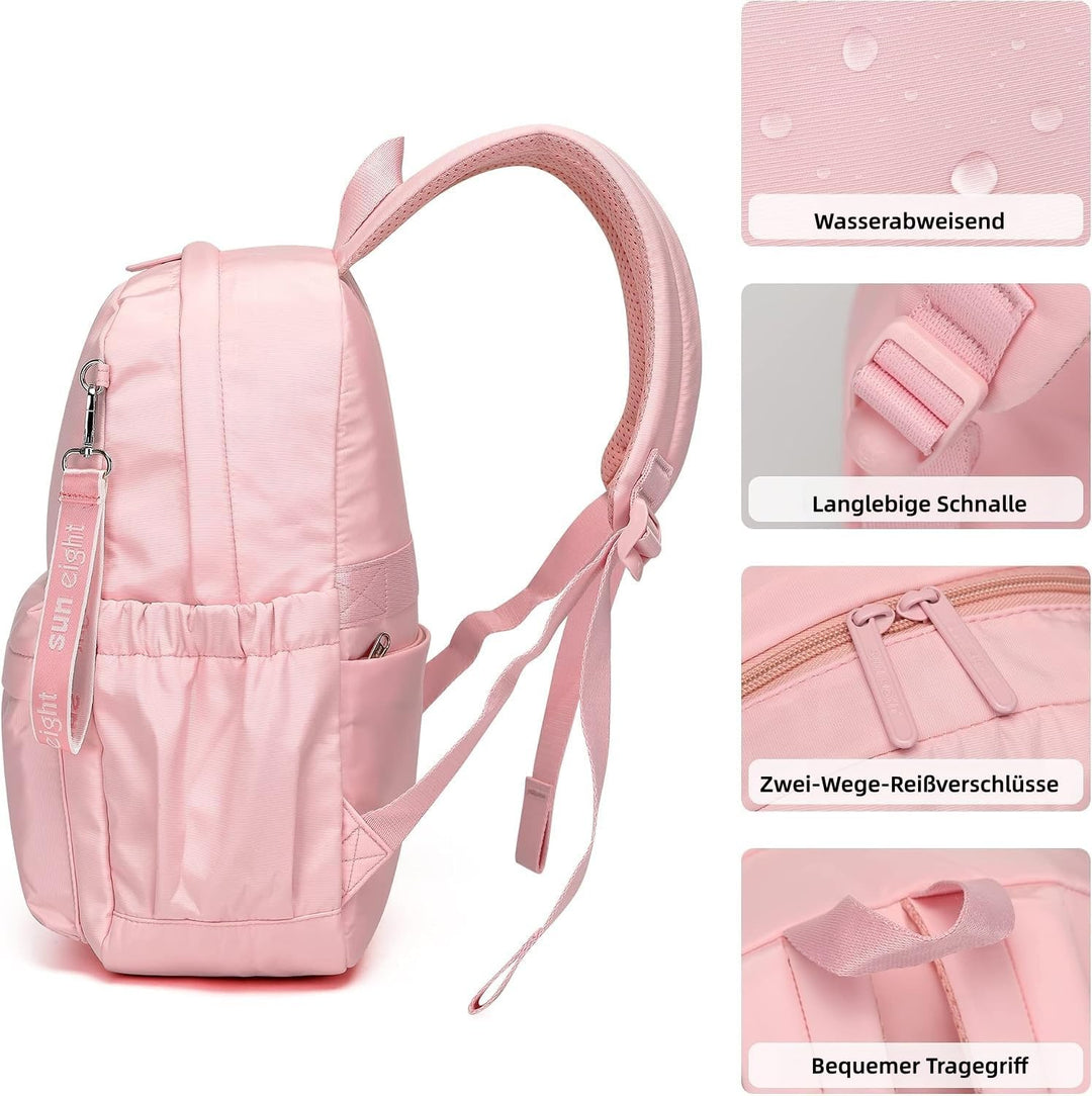 SUN EIGHT 30L Laptop-Rucksack Damen | Wasserabweisender Schulrucksack für Schule, Uni &amp; Reise, Gross