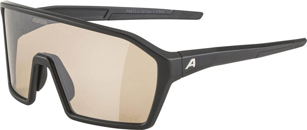 ALPINA RAM Q-LITE V - Verspiegelte, Kontrastverstärkende &amp; Beschlagfreie Sport- &amp; Fahrradbrille Mit
