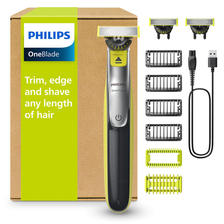 Philips OneBlade 360 Face & Body - Elektrischer Bartschneider, Rasierer und Bodygroomer zum Trimmen,