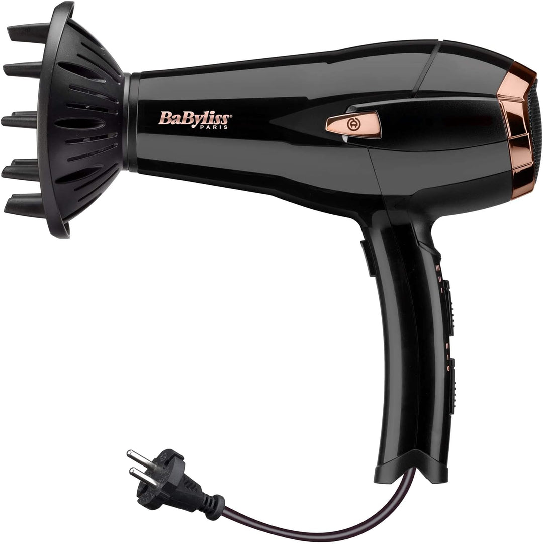BaByliss Air Style 1000 Warmluftbürste mit Ionen-Technologie, 4 Aufsätze, AS136E, 1 Stück (1er Pack)