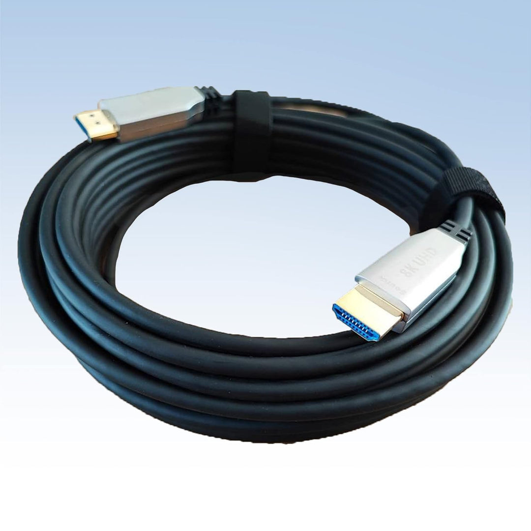 8K HDMI Fibre Optic Cable 10M HDMI 2.1 48Gbps 8K @ 60Hz 4K @ 120Hz Dynamic HDR/eARC/HDCP 2.2/3D Slim