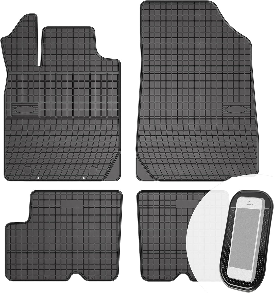 Gummimatten Auto Fussmatten Gummi Automatten Passgenau 4-teilig Set - passend für Dacia Duster Logan