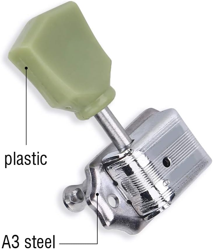 VGEBY1 Stimmwirbel, 3R 3L Gitarrensaite Stimmwirbel Gitarren Mechaniken Knöpfe für Akustik- oder E-G