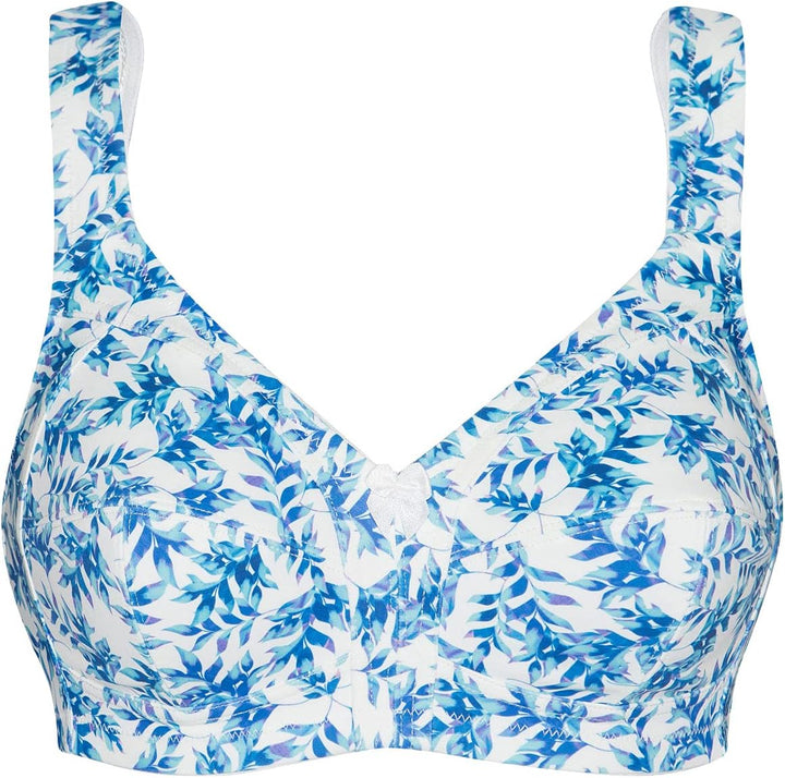 Susa Damen Latina BH, Undurchsichtige 80D Blue Print, 80D Blue Print