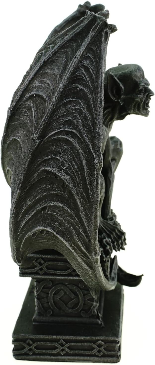 Vogler Midnight Demon mit Schwingen auf Sockel Dämon Gargoyle 19 cm Figur