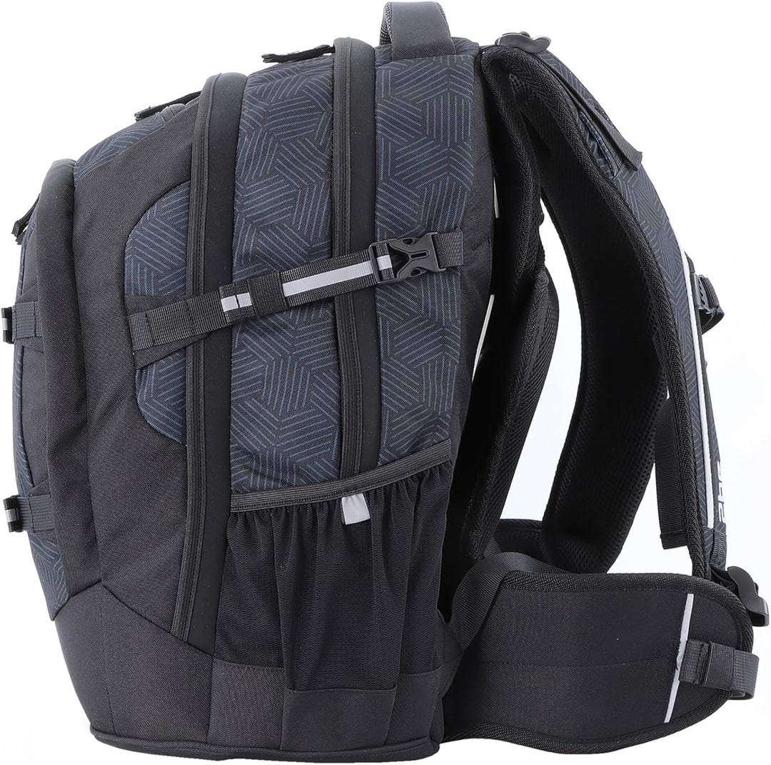 2be Schulrucksack 66320 Ergo School Backpack Black