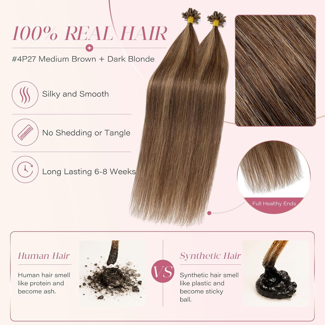 Elailite Extensions Echthaar Bonding 1g/s 50cm 