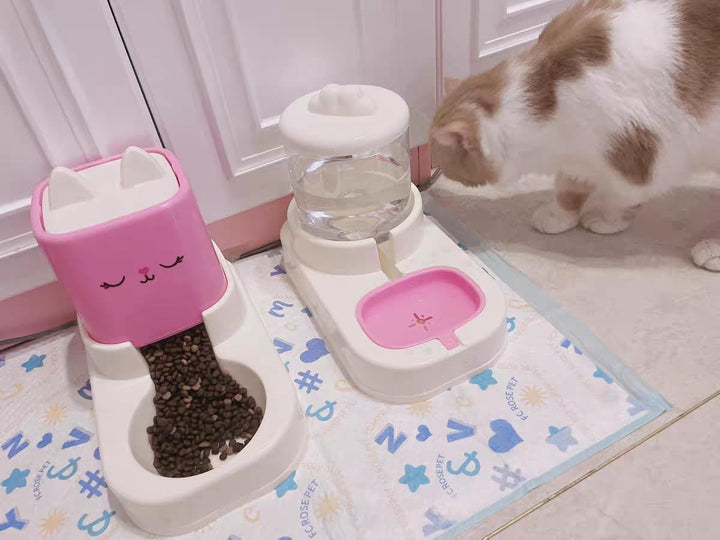 Hundefutter und Wasserspender,Futterspender und Bewässerung,Futter und Wasserspender für Haustiere,