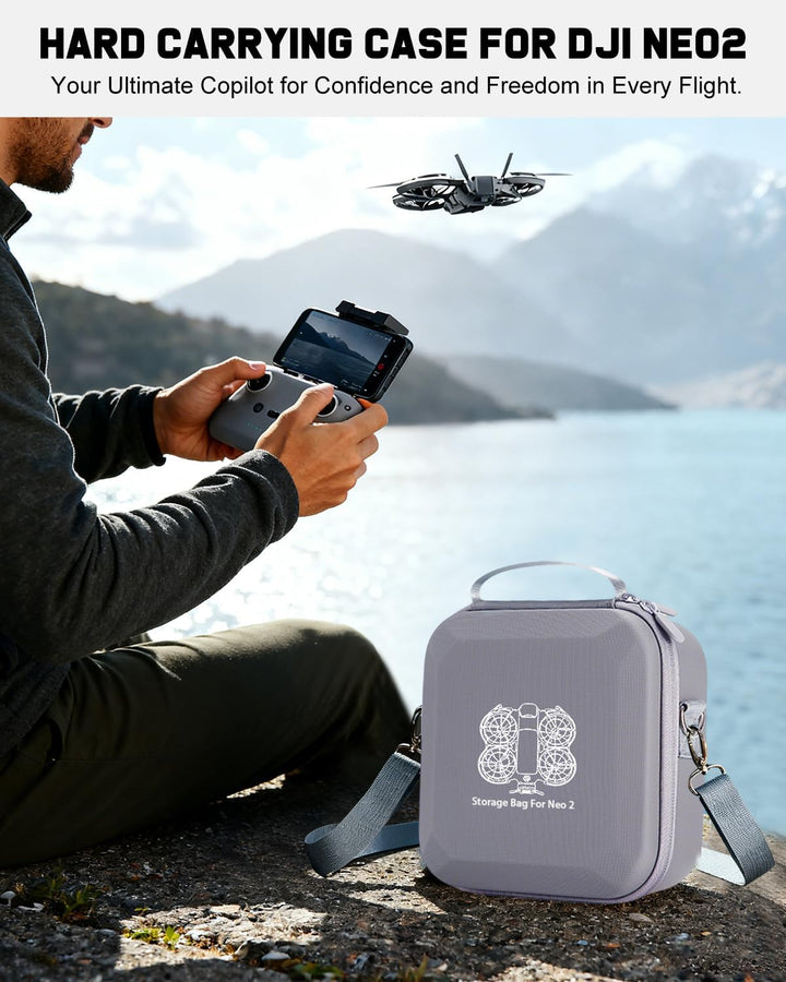 Neo 2 Tasche, Case Bag Tragetasche Schultertasche für DJI Neo 2 Drohne, Akku-Ladegerät-Hub und Neo2