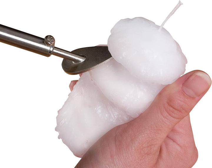 Pebaro 0277W Geschenkset zum Verzieren von Kerzen: Kerzenkolben, Minibügeleisen, Messingbürste, Schr