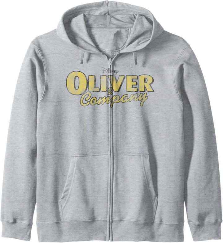 Disney Oliver & Company Yellow Movie Logo Kapuzenjacke
