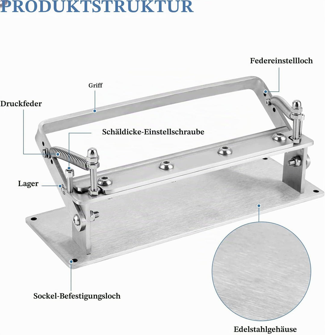 MXBAOHENG Lederausdünnungsmaschine Manuelle Lederschälmaschine Spaltmaschine Schälmaschine mit maxim
