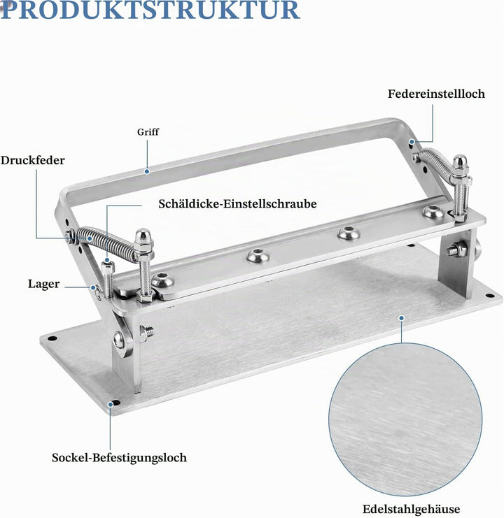 MXBAOHENG Lederausdünnungsmaschine Manuelle Lederschälmaschine Spaltmaschine Schälmaschine mit maxim