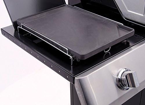 Char-Broil Gas2Coal 440 Hybrid Grill - 4 - Brenner Gas & Kohlegrill mit Seitenbrenner, Schwarz & 140