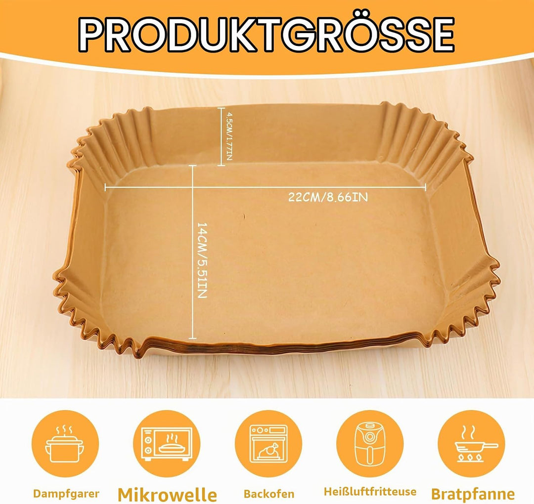 125 Stück Kastenform-Einlagen, 2lb Ungebleichte Brotbackform Papiere, Antihaft &amp; Fettabweisend Backp