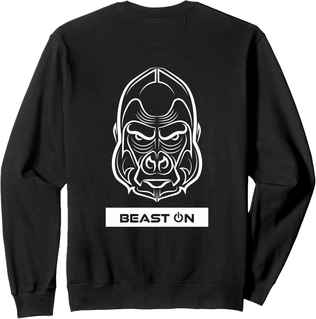 Gorilla Head Back Design Gym Workout Gewinn Fitness Training Sweatshirt