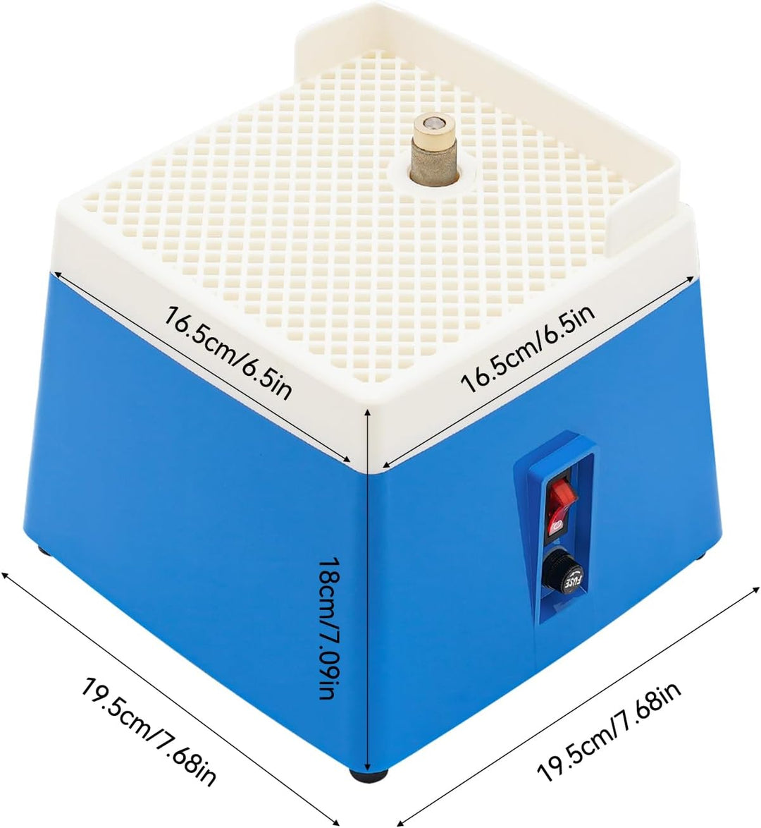 Glasschleifer 65W mit 4200rpm & Wasserkühlung, Mini Buntglasschleifmaschine für Glas, Keramik & Stei