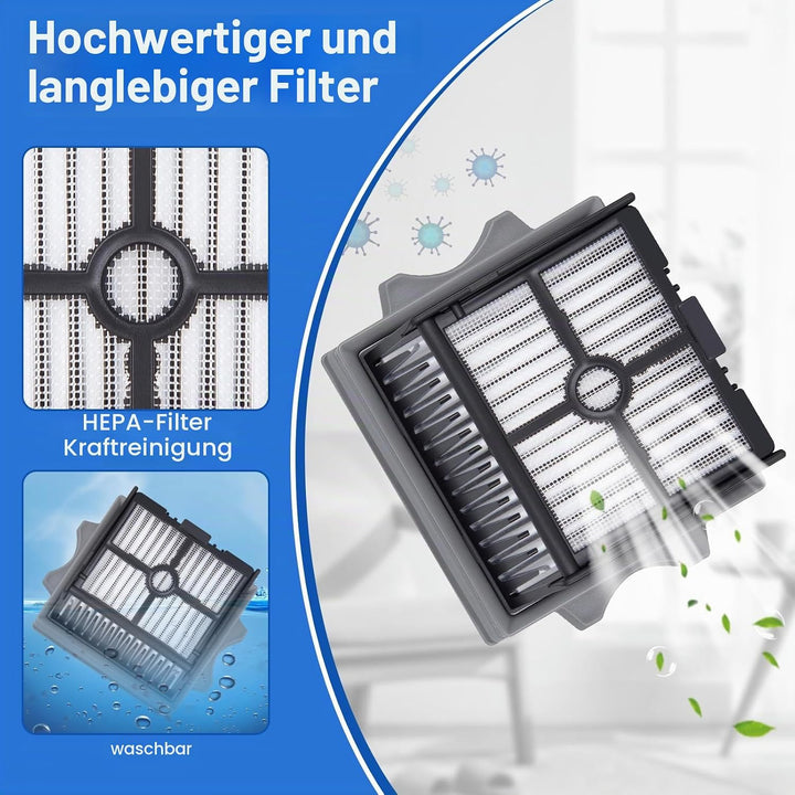 Ersatzbürstenrolle und HEPA-Filter für Tineco Floor One S7 Artist/stretch S6/SWITCH S6/S7 Stretch Ul
