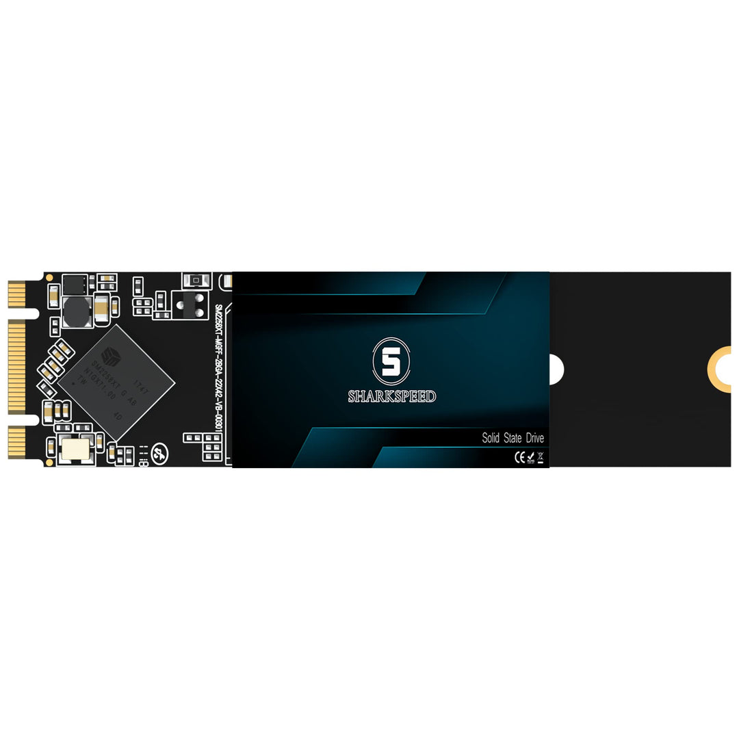SHARKSPEED SSD 4TB M.2 2280 80mm 3D NAND SATA 3 (6Gb/s), SSD Festplatte Internes Solid State Drive f