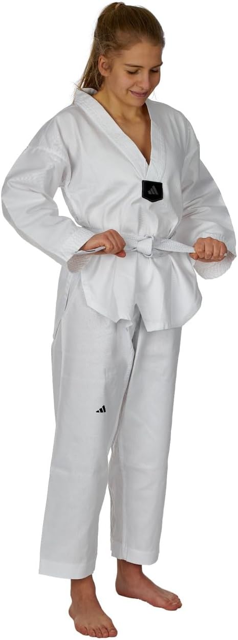 adidas Taekwondoanzug Training | Dobok mit Baumwollanteil für Kinder und Erwachsene | Leicht und atm
