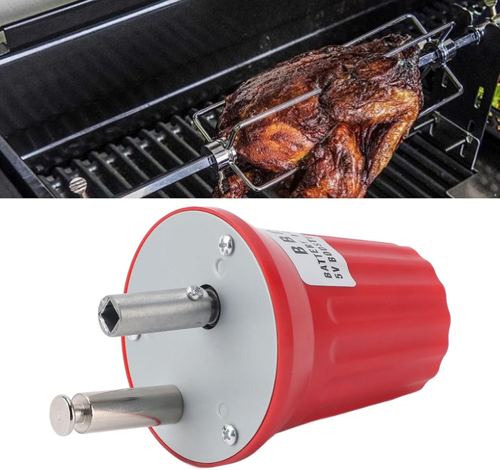 Wifehelper Elektrischer BBQ Rotatormotor, 5 V Bis 12 V USB betriebener Grillmotor, ABS Material, Aus