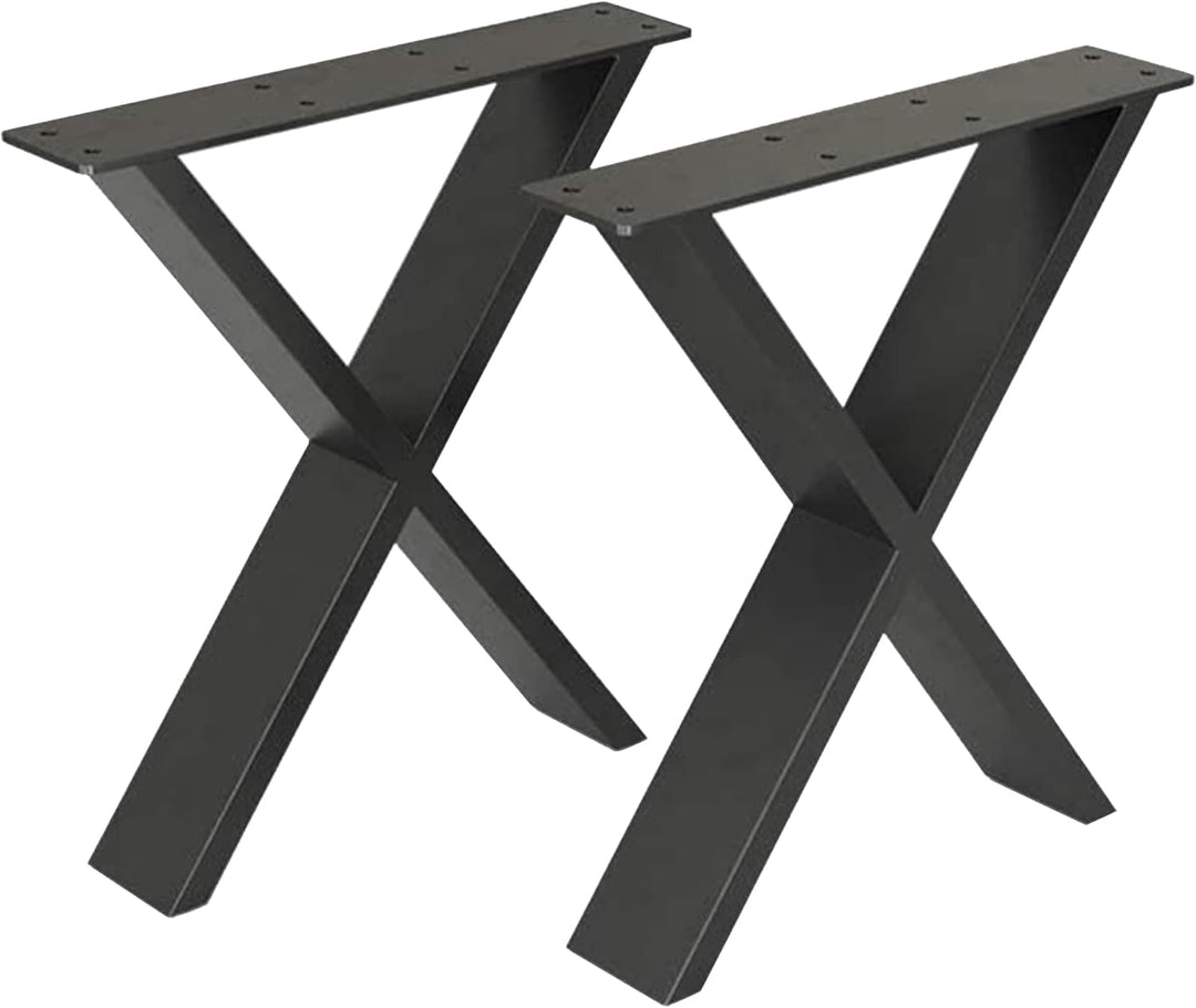 [en.casa] Tischgestell Maribo 42 x 40 cm Tischkufen im 2er Set für Sitzbänke Couchtische Tischbeine