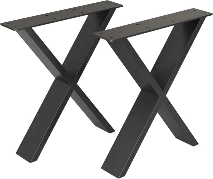 [en.casa] Tischgestell Maribo 72 x 55 cm Tischkufen im 2er Set für Esstische Tischbeine Möbelfüsse a