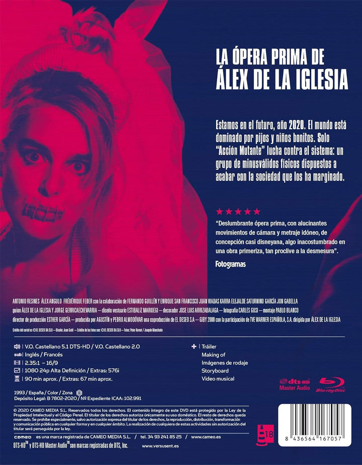Aktion Mutante / Mutant Action (1993) ( Acción mutante ) [ Spanische Import ] (Blu-Ray), Blu-ray