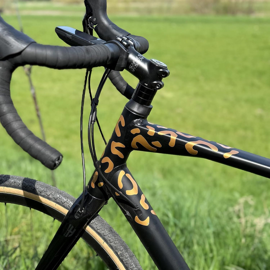 Riesel Design ® Fahrrad Aufkleber Set, 20 x 15 cm, Sticker Kit für Rahmen und Helme, Witterungsbestä